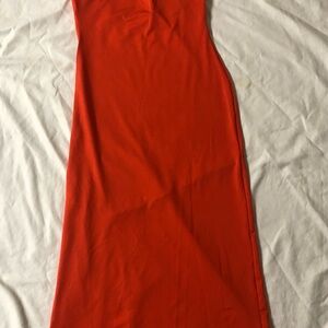 Fashion Nova Vibrant ORANGE Maxi Dress